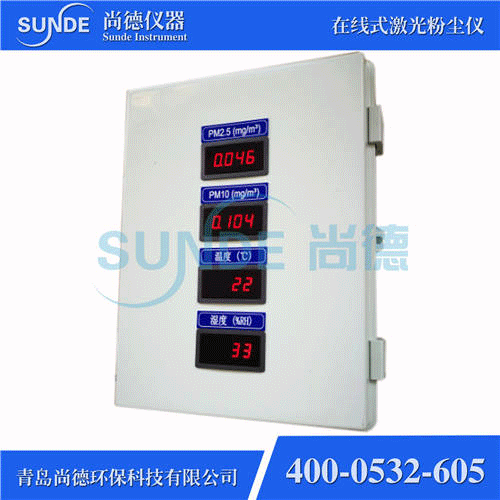 SN-F802 智能型在線式粉塵濃度檢測儀（PM2.5+PM10，帶外顯）